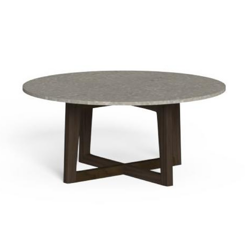 Wooden Round Outdoor Coffee Table | Talenti Ever | Italianfurniture.com