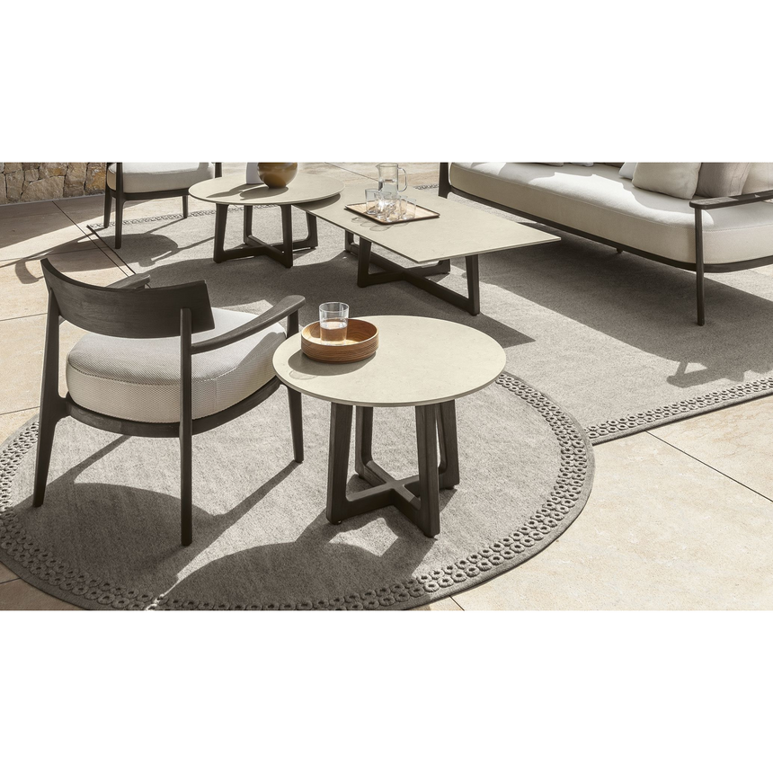 Wooden Round Outdoor Coffee Table | Talenti Ever | Italianfurniture.com