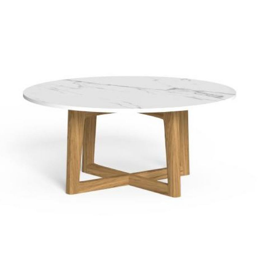 Wooden Round Outdoor Coffee Table | Talenti Ever | Italianfurniture.com
