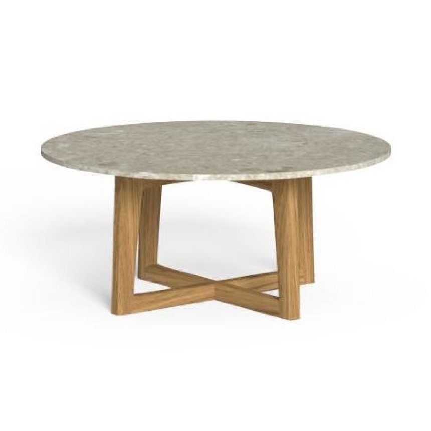 Wooden Round Outdoor Coffee Table | Talenti Ever | Italianfurniture.com