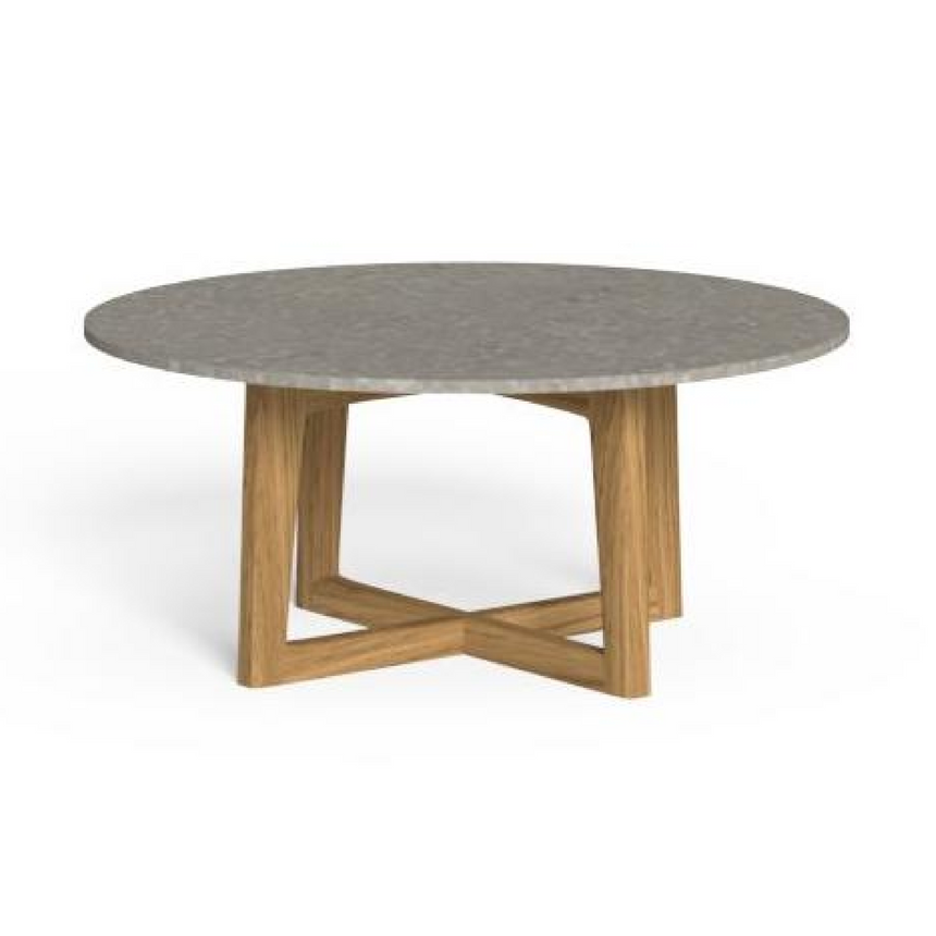 Wooden Round Outdoor Coffee Table | Talenti Ever | Italianfurniture.com