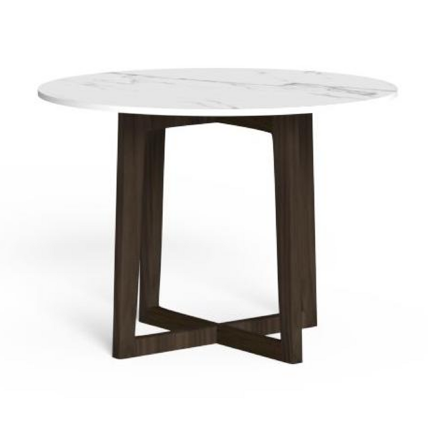 Wooden Round Outdoor Dining Table | Talenti Ever | Italianfurniture.com