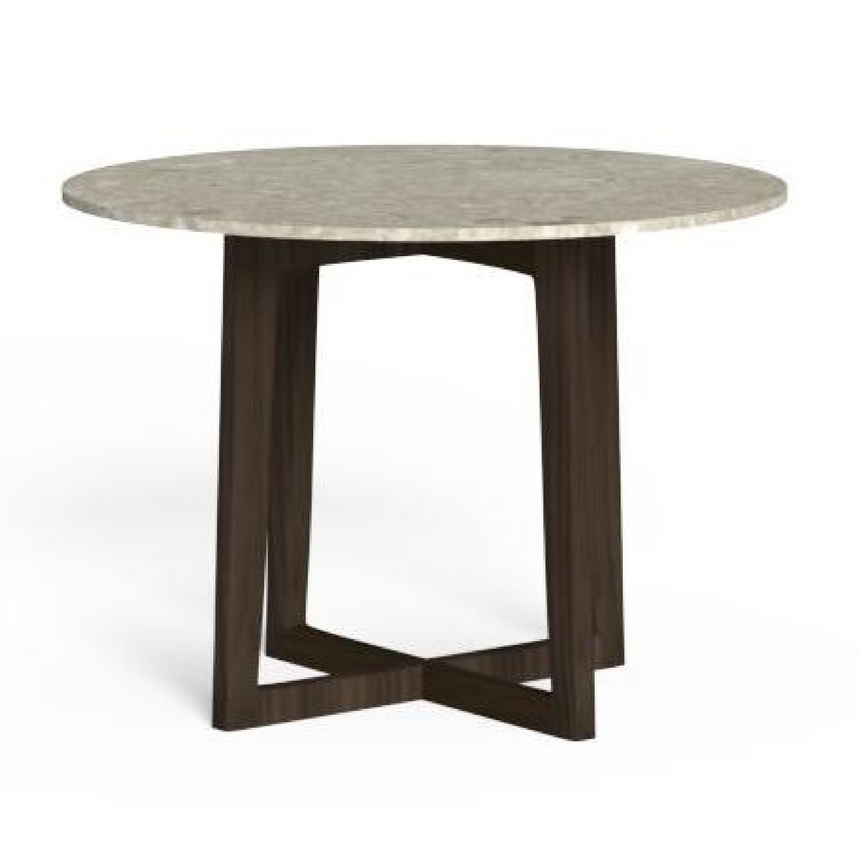 Wooden Round Outdoor Dining Table | Talenti Ever | Italianfurniture.com
