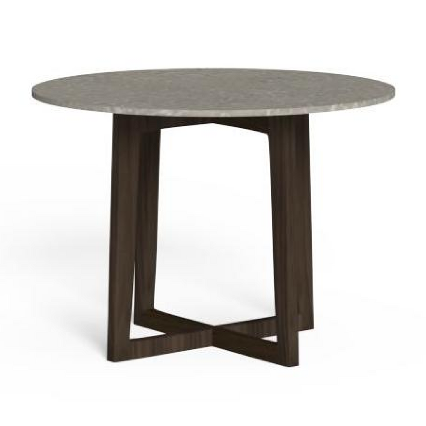 Wooden Round Outdoor Dining Table | Talenti Ever | Italianfurniture.com