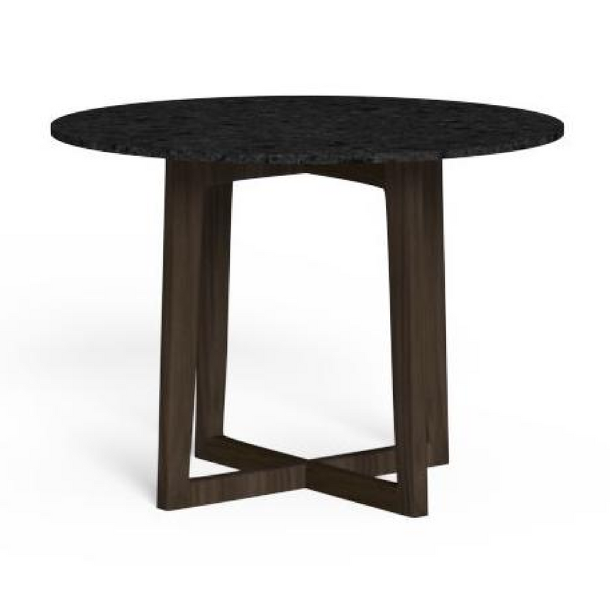 Wooden Round Outdoor Dining Table | Talenti Ever | Italianfurniture.com