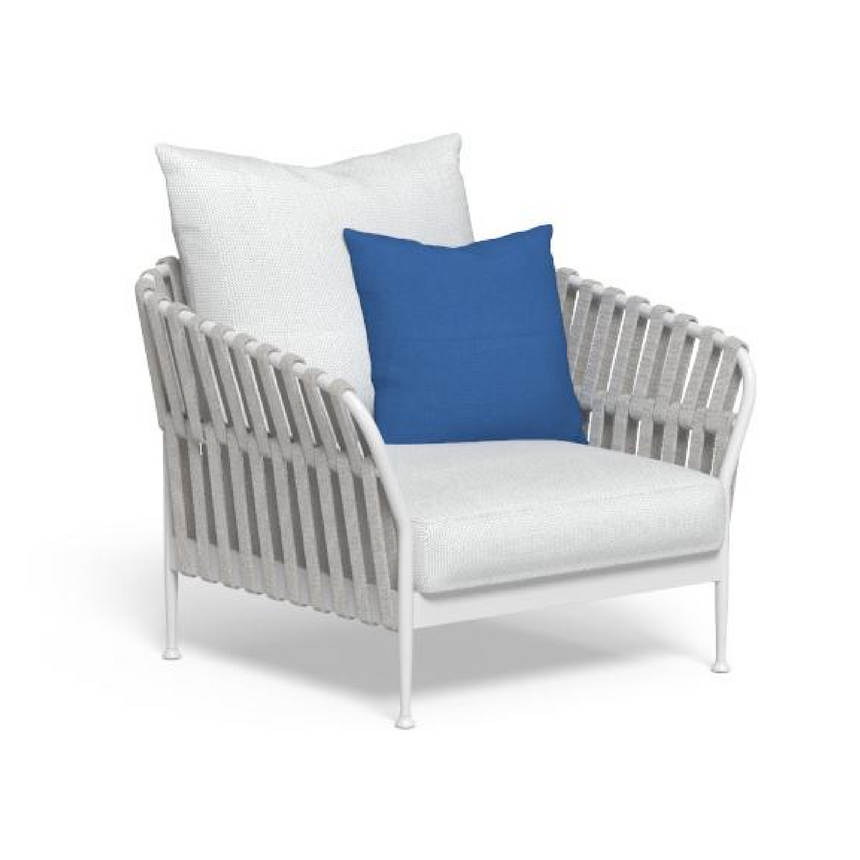 Outdoor Padded Rope Lounge Armchair | Talenti Frame | Italianfurniture.com