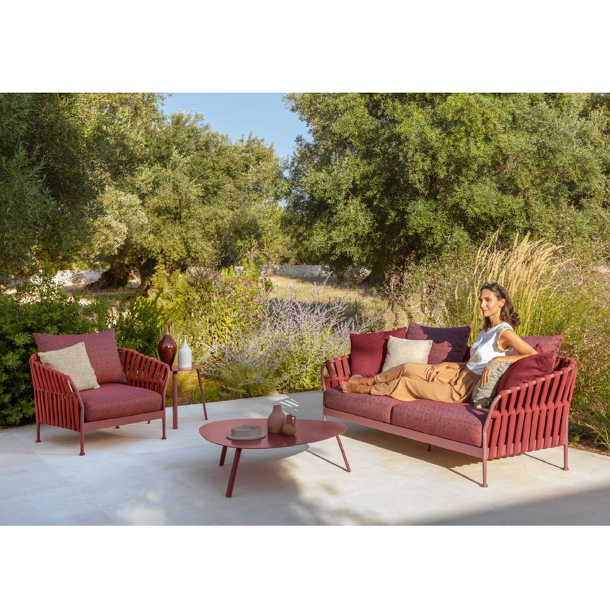 Outdoor Padded Rope Lounge Armchair | Talenti Frame | Italianfurniture.com