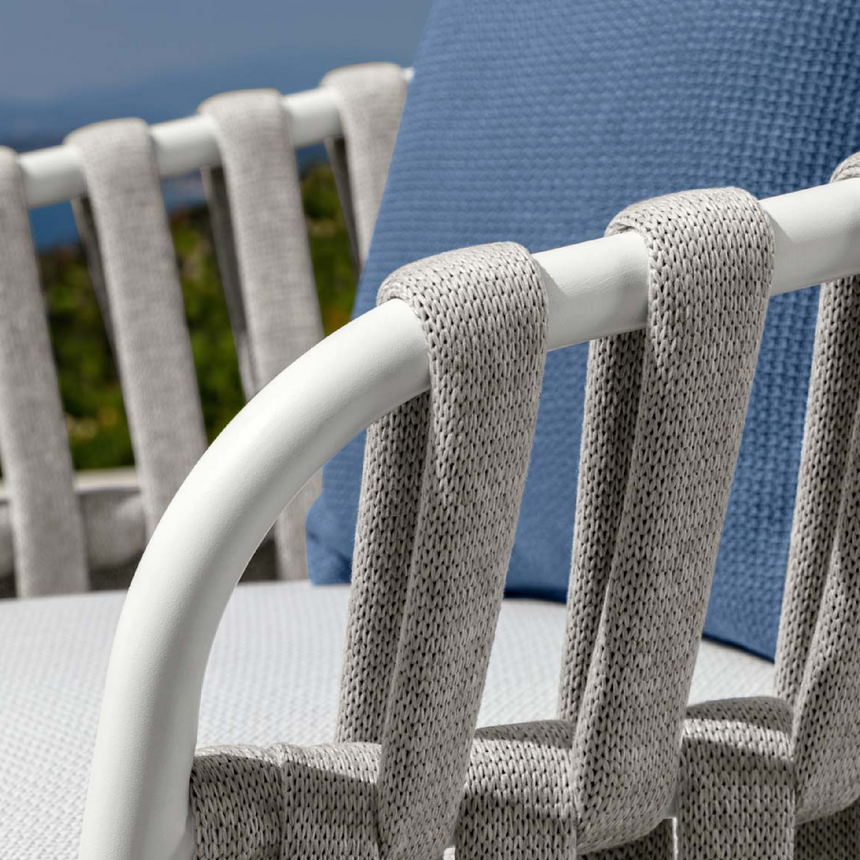 Outdoor Padded Rope Lounge Armchair | Talenti Frame | Italianfurniture.com