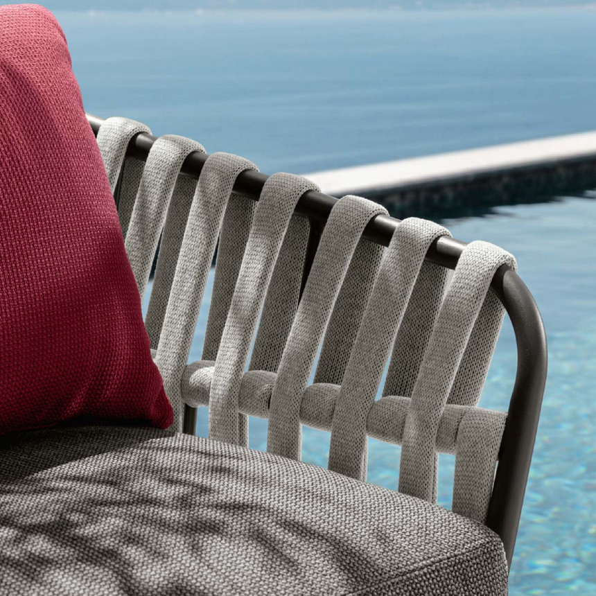 Outdoor Padded Rope Lounge Armchair | Talenti Frame | Italianfurniture.com