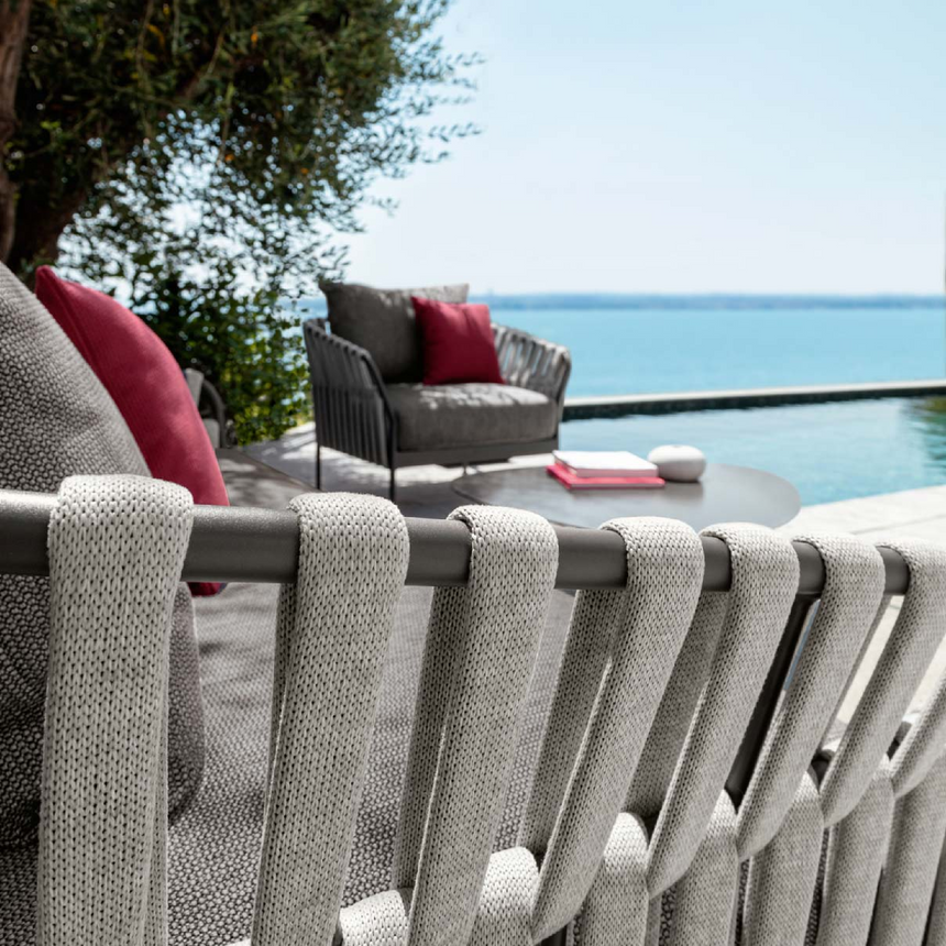 Outdoor Padded Rope Lounge Armchair | Talenti Frame | Italianfurniture.com