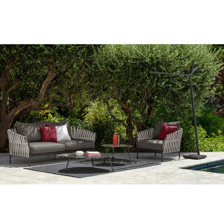Outdoor Padded Rope Lounge Armchair | Talenti Frame | Italianfurniture.com