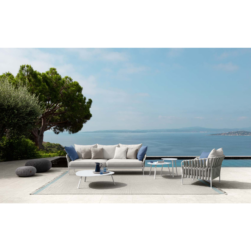 Outdoor Padded Rope Lounge Armchair | Talenti Frame | Italianfurniture.com