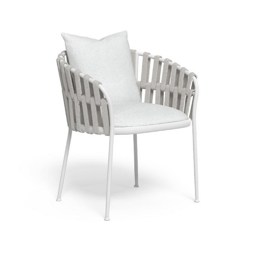 Outdoor Padded Rope Dining Armchair | Talenti Frame | Italianfurniture.com