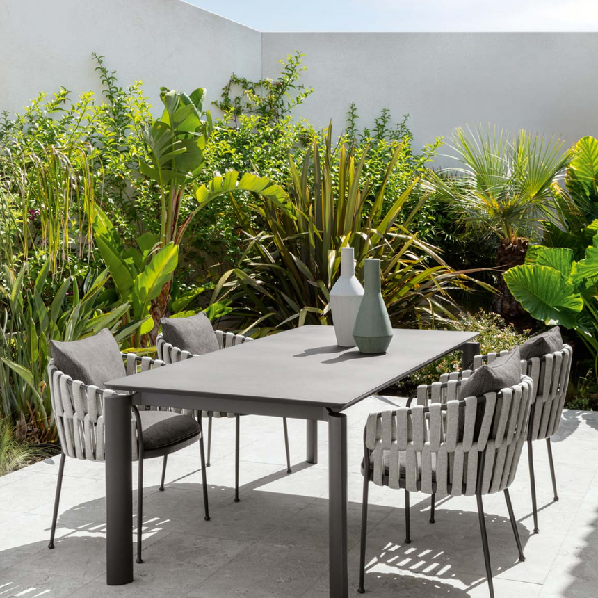 Outdoor Padded Rope Dining Armchair | Talenti Frame | Italianfurniture.com