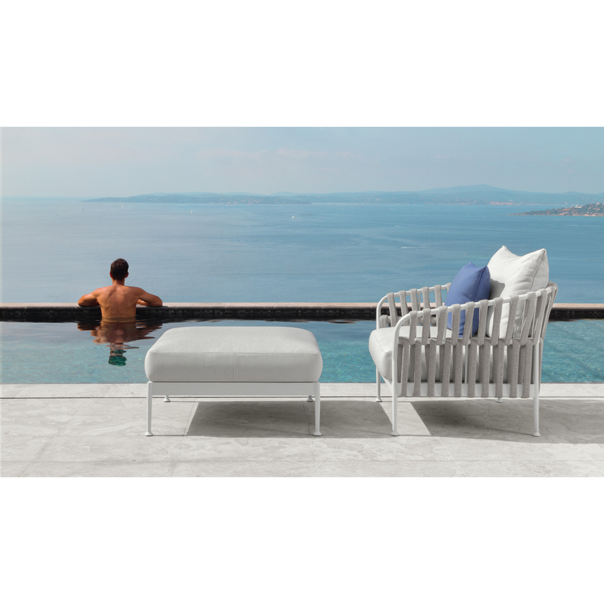 Outdoor Padded Rope Lounge Armchair | Talenti Frame | Italianfurniture.com