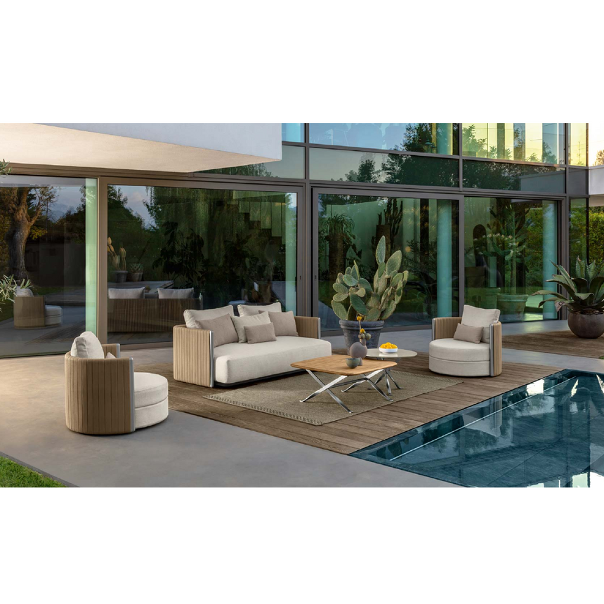 Padded Rope Outdoor 2-Seater Sofa | Talenti George | Italianfurniture.com