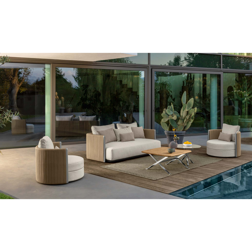 Padded Rope Outdoor 2-Seater Sofa | Talenti George | Italianfurniture.com