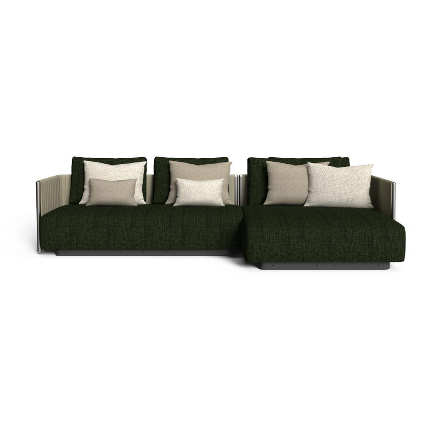 Padded Straps Outdoor Modular Sofa | Talenti George | Italianfurniture.com