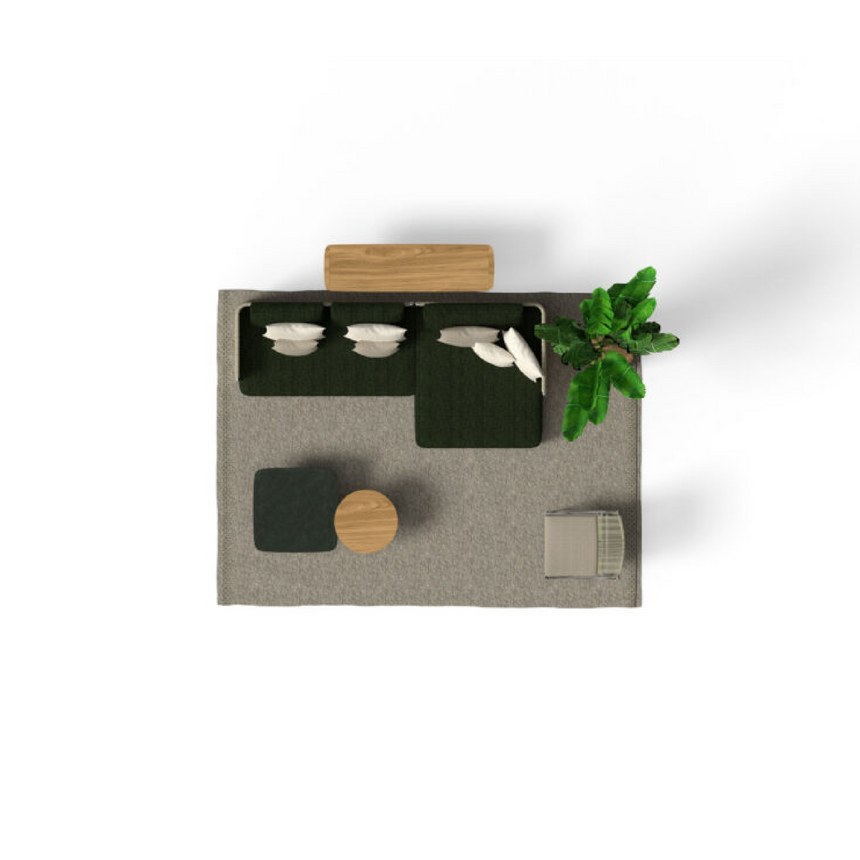 Padded Straps Outdoor Modular Sofa | Talenti George | Italianfurniture.com