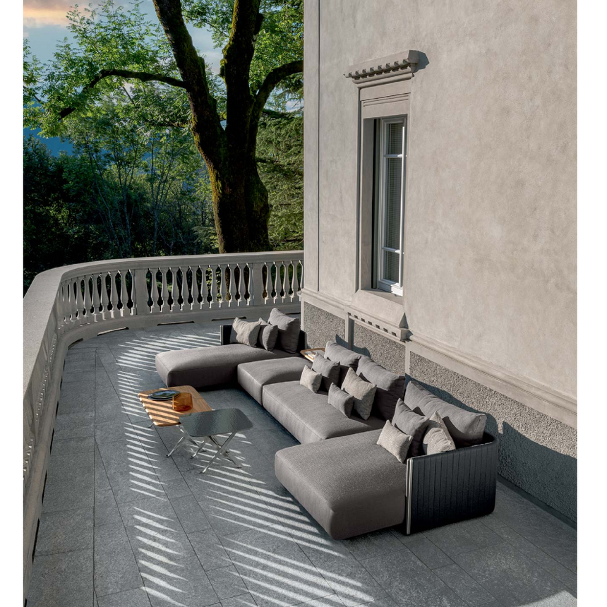 Padded Straps Outdoor Modular Sofa | Talenti George | Italianfurniture.com