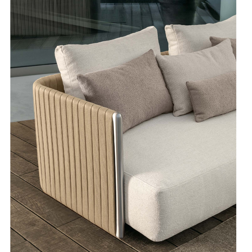 Padded Straps Outdoor Modular Sofa | Talenti George | Italianfurniture.com