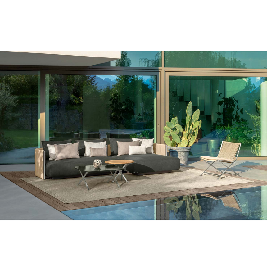Padded Straps Outdoor Modular Sofa | Talenti George | Italianfurniture.com