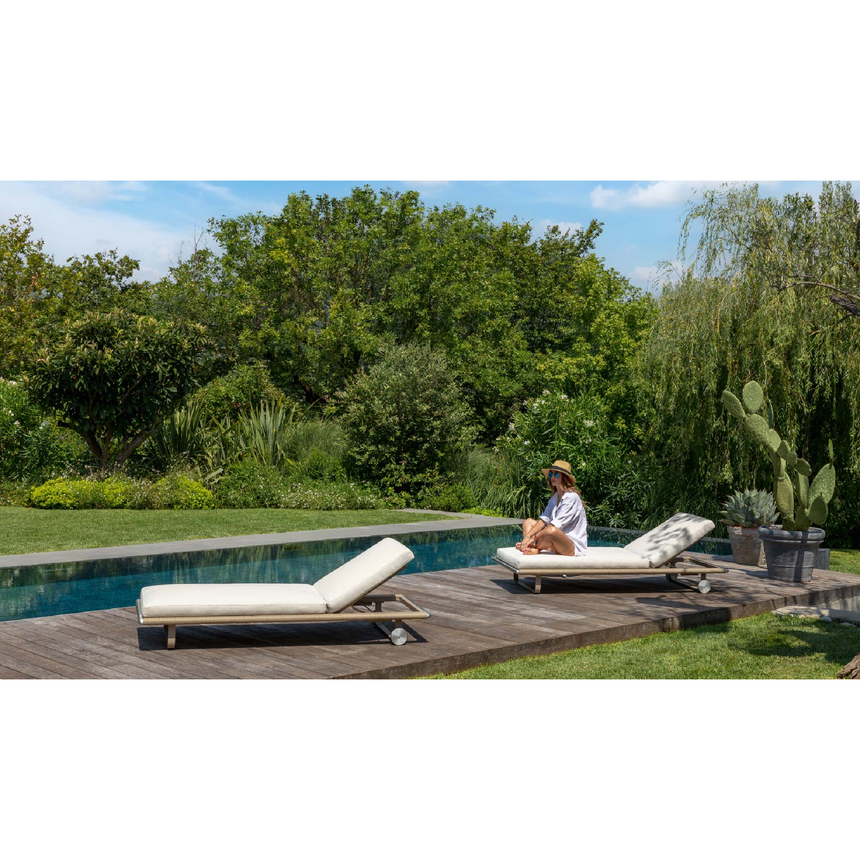 Padded Straps Sun Lounger | Talenti George | Italianfurniture.com
