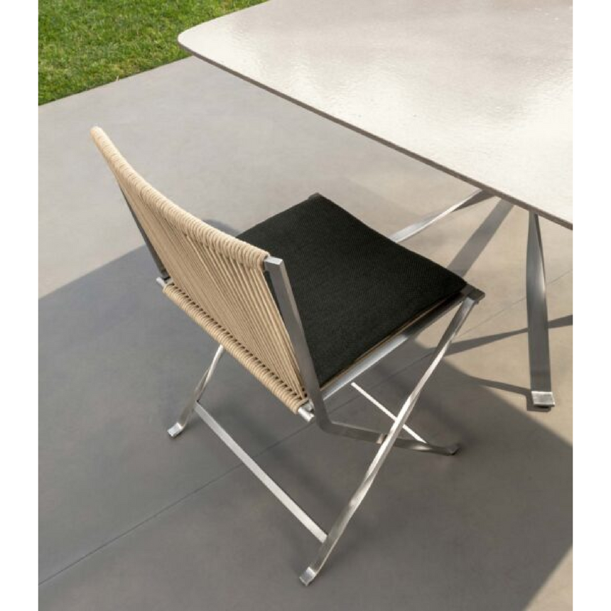 Woven Rope Outdoor Dining Armchair | Talenti George | Italianfurniture.com