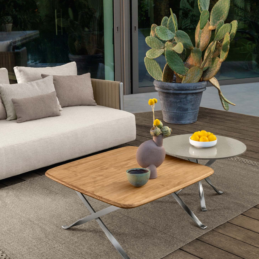 Steel-Framed Outdoor Coffee Table | Talenti George | Italianfurniture.com