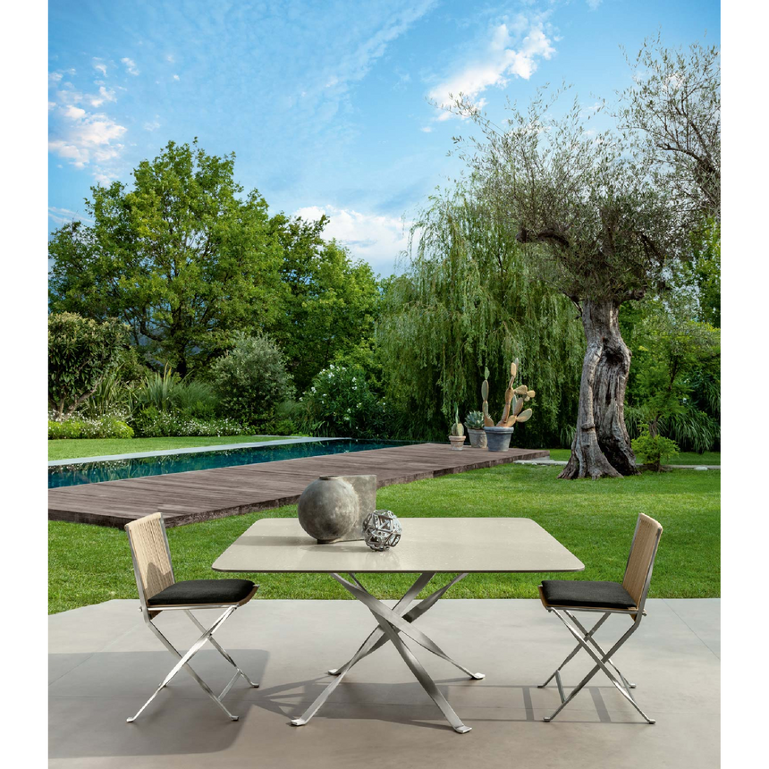 Steel-Framed Outdoor Dining Table | Talenti George | Italianfurniture.com