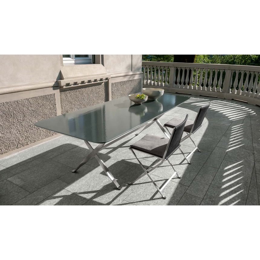 Steel-Framed Outdoor Dining Table | Talenti George | Italianfurniture.com