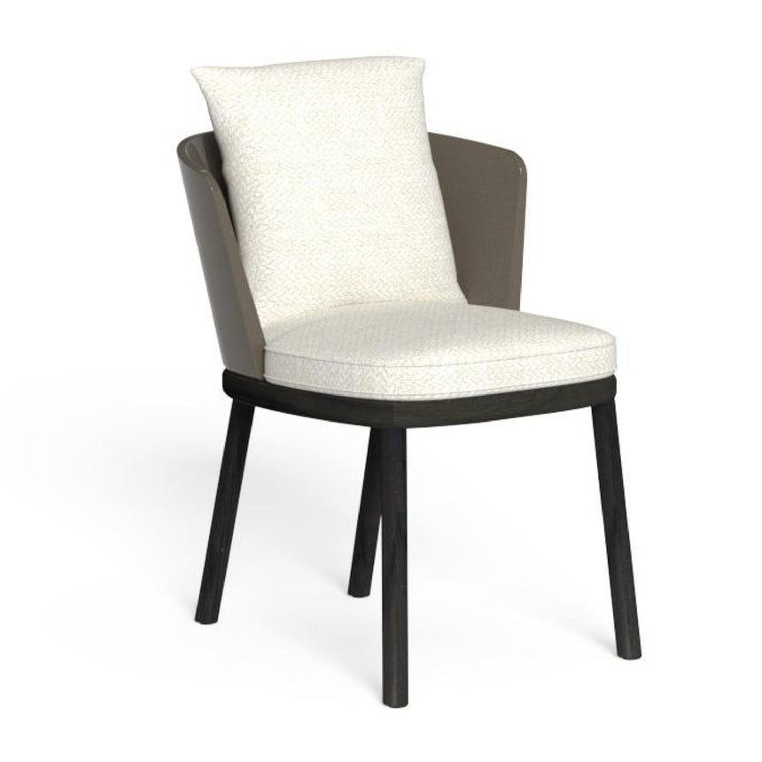 Upholstered Barrel Back Outdoor Dining Chair | Talenti Itaca | Italianfurniture.com