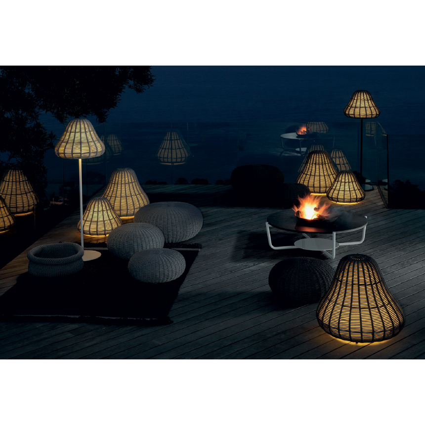 Woven Rope Outdoor Floor Lamp | Talenti Jackie | Italianfurniture.com