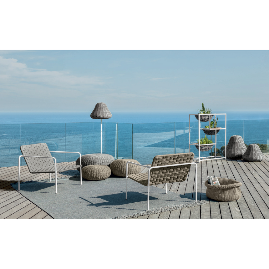 Woven Rope Outdoor Floor Lamp | Talenti Jackie | Italianfurniture.com