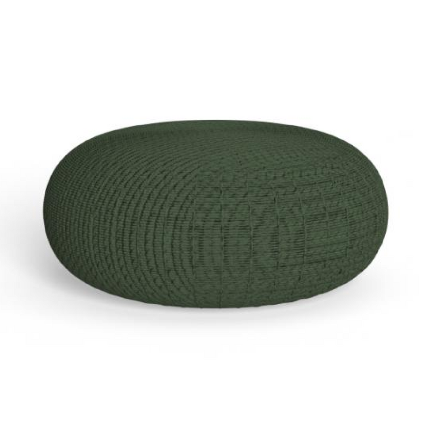 Woven Round Outdoor Pouf | Talenti Jackie | Italianfurniture.com