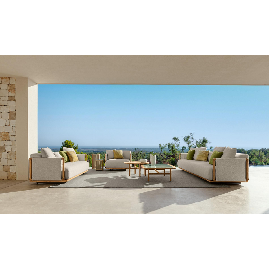 Teak Framed Outdoor Sofa | Talenti Jun | Italianfurniture.com