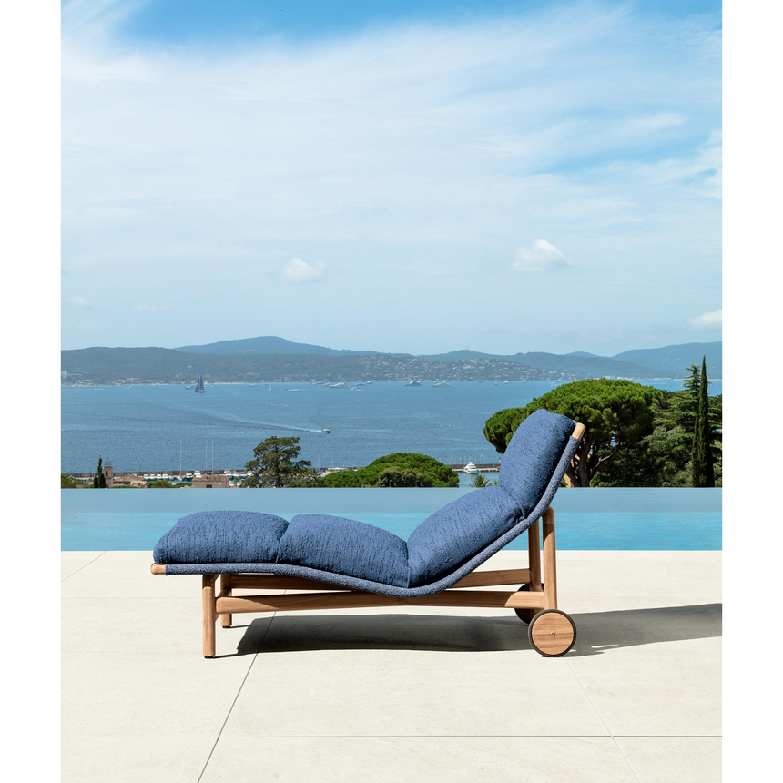 Natural Teak Sun Lounger | Talenti Jun | Italianfurniture.com