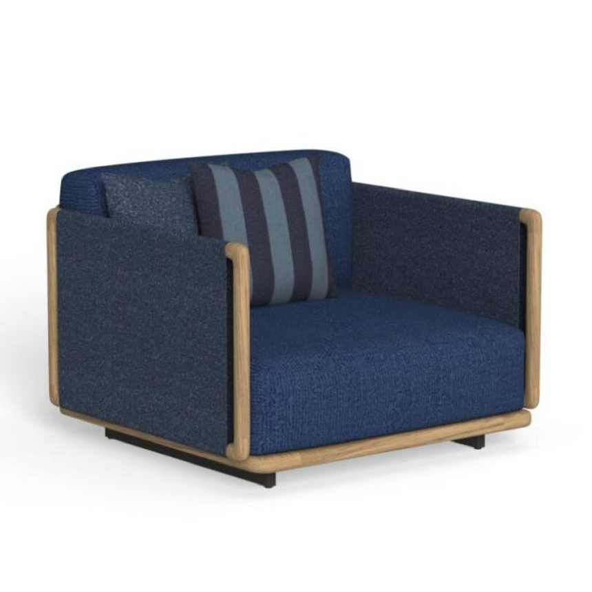 Teak Framed Outdoor Lounge Chair | Talenti Jun | Italianfurniture.com