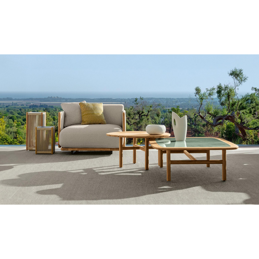 Teak Framed Outdoor Lounge Chair | Talenti Jun | Italianfurniture.com