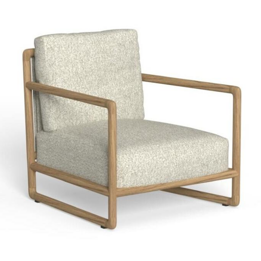 Solid Teak Outdoor Lounge Armchair | Talenti Jun | Italianfurniture.com