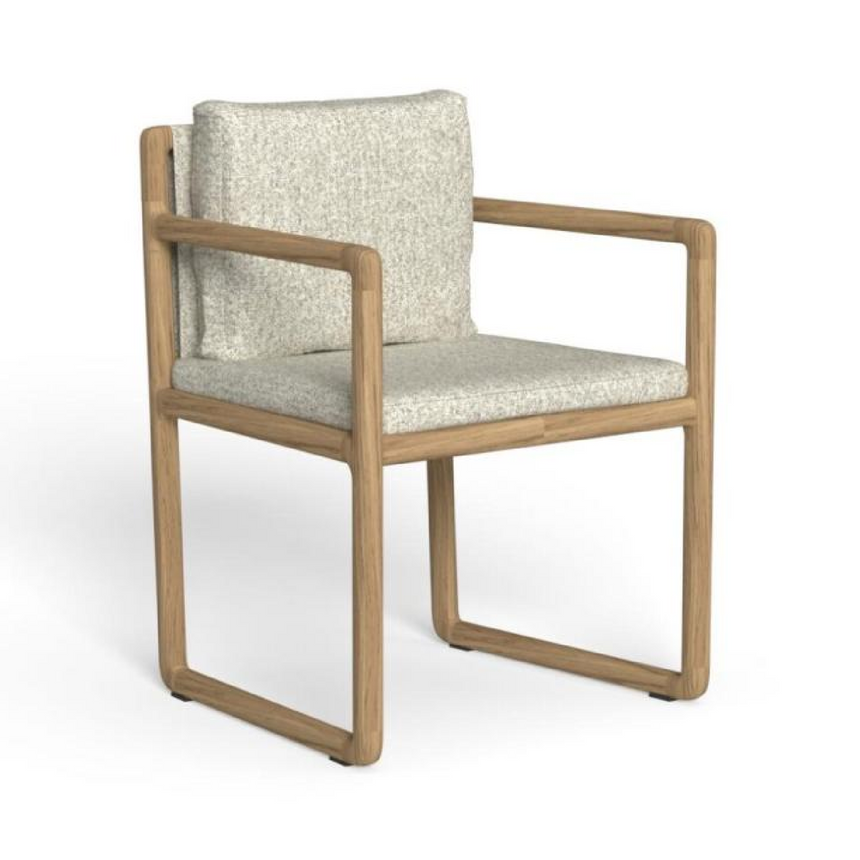 Solid Teak Outdoor Dining Armchair | Talenti Jun | Italianfurniture.com