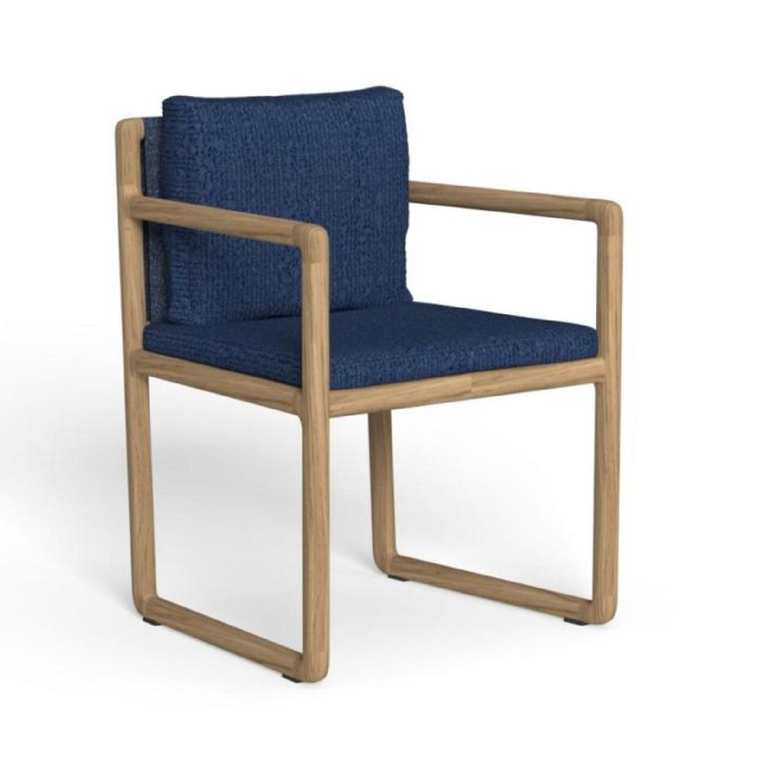 Solid Teak Outdoor Dining Armchair | Talenti Jun | Italianfurniture.com