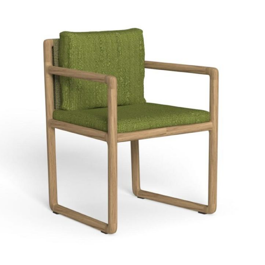 Solid Teak Outdoor Dining Armchair | Talenti Jun | Italianfurniture.com