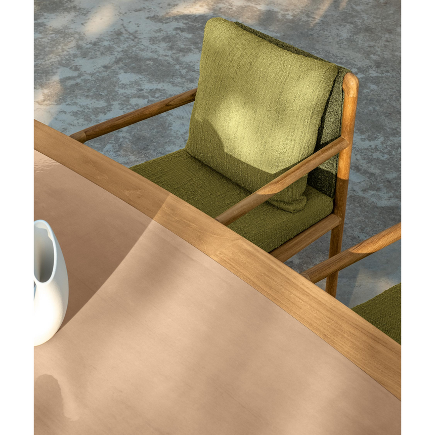 Solid Teak Outdoor Dining Armchair | Talenti Jun | Italianfurniture.com