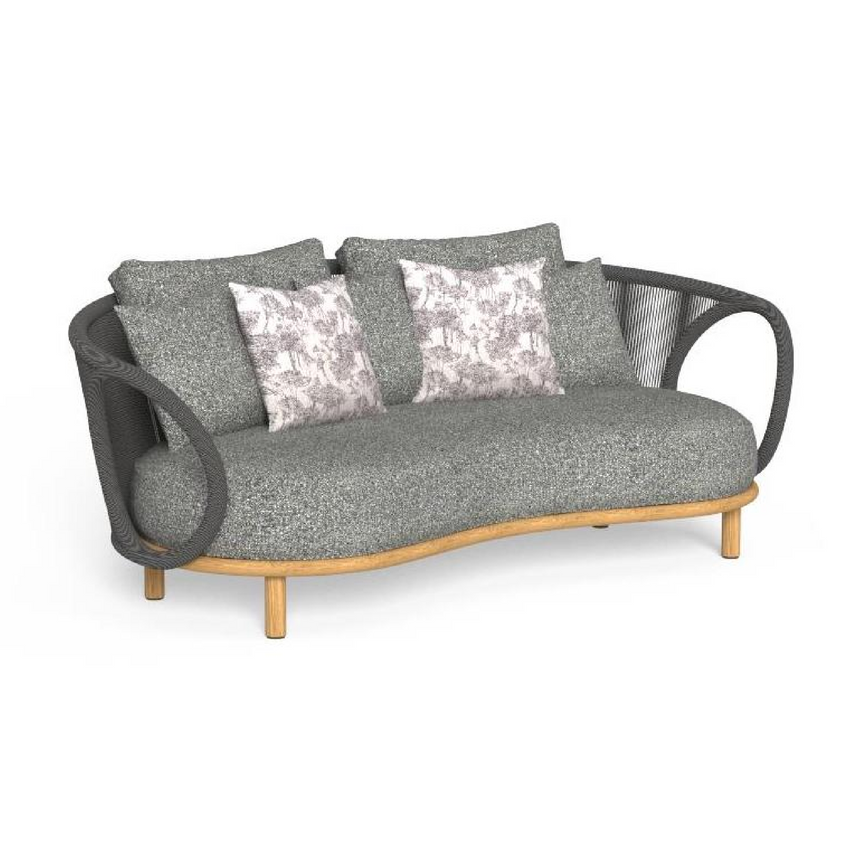 Weave Curved Outdoor Sofa | Talenti Karen | Italianfurniture.com
