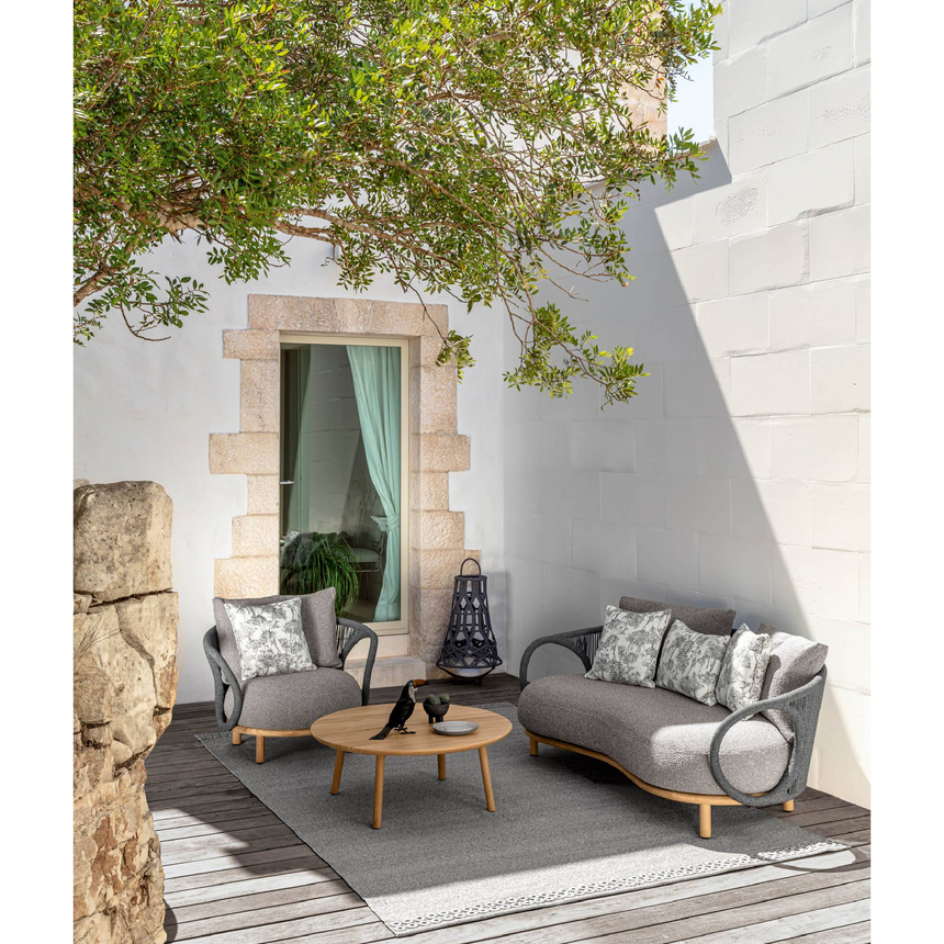 Weave Curved Outdoor Sofa | Talenti Karen | Italianfurniture.com