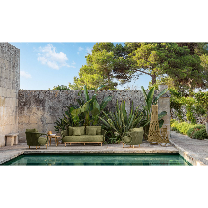 Weave Curved Outdoor Sofa | Talenti Karen | Italianfurniture.com