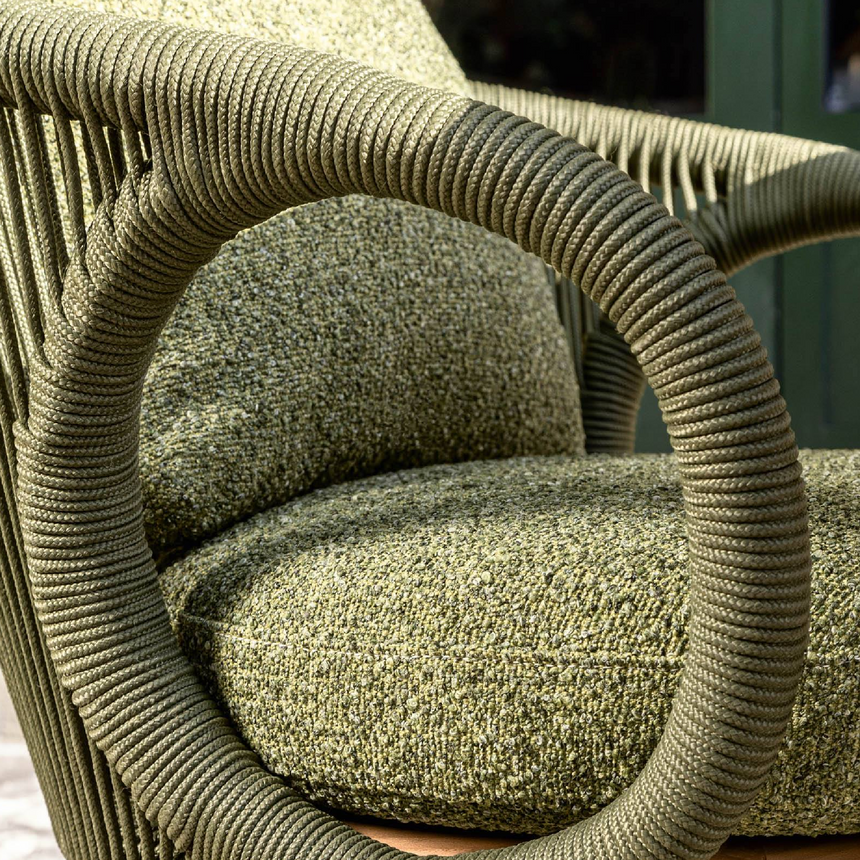 Weave Curved Outdoor Armchair | Talenti Karen | Italianfurniture.com