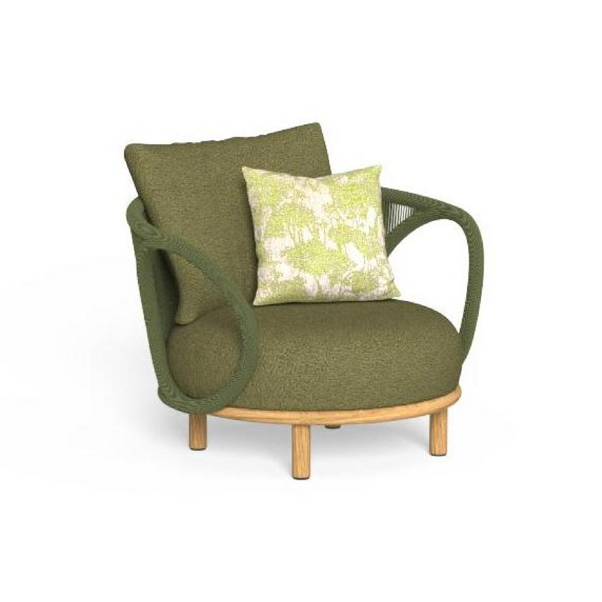 Weave Curved Outdoor Armchair | Talenti Karen | Italianfurniture.com