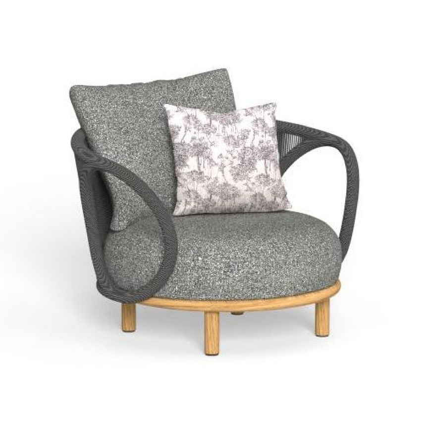 Weave Curved Outdoor Armchair | Talenti Karen | Italianfurniture.com